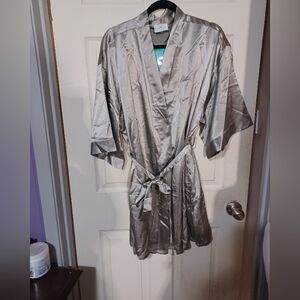 Elegant Silver Women's Robe